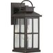Williamston 1 Light 14 inch Antique Bronze Outdoor Wall Lantern, Medium