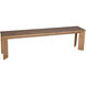 Angle Natural Dining Bench, Large