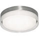 Tribeca LED 12 inch Satin Nickel Flushmount Ceiling Light