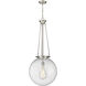 Beacon 1 Light 17.75 inch Satin Nickel Pendant Ceiling Light