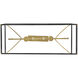 Tate 6 Light 40 inch Black with Lacquered Brass Chandelier Ceiling Light