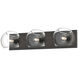 Alora Mood Willow 3 Light 22.63 inch Matte Black Bath Vanity Light Wall Light in Clear