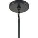 Stone Manor 6 Light 27 inch Matte Black with Aspen and White Chandelier Ceiling Light
