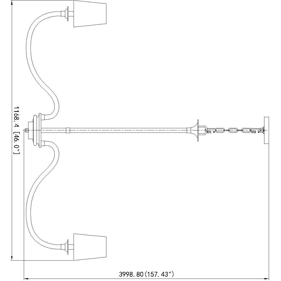 Katerina 8 Light 46 inch Brushed Nickel Chandelier Ceiling Light