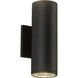Nordic LED 10 inch Black Exterior Wall Light