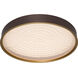 Pan 16 inch Deep Taupe Flush Mount Ceiling Light