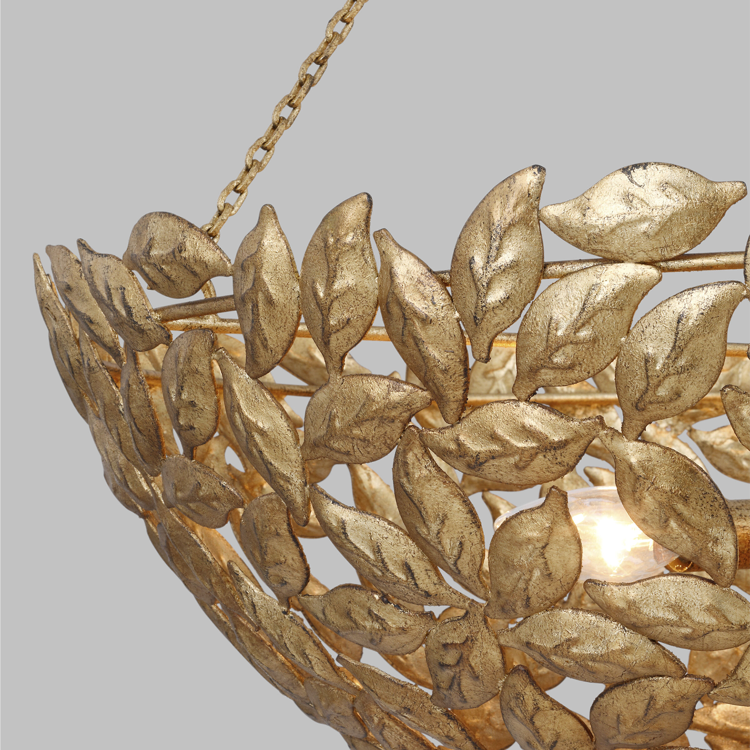 AH by Alexa Hampton Kelan 6 Light 23.75 inch Antique Gild Pendant Ceiling Light