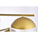 Eclipse 6 Light 36 inch Brass Pendant Ceiling Light
