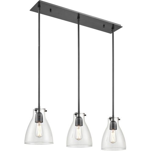 Emma Linear Ceiling Light in Ebony