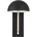 Kahn 1 Light 9 inch Midnight and Satin Aluminum Outdoor Lantern