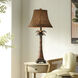 Signature 32 inch 100 watt Red and Black Table Lamp Portable Light