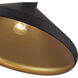 Geneva 1 Light 15.25 inch Bronze with Antique Brass Accents Pendant Ceiling Light