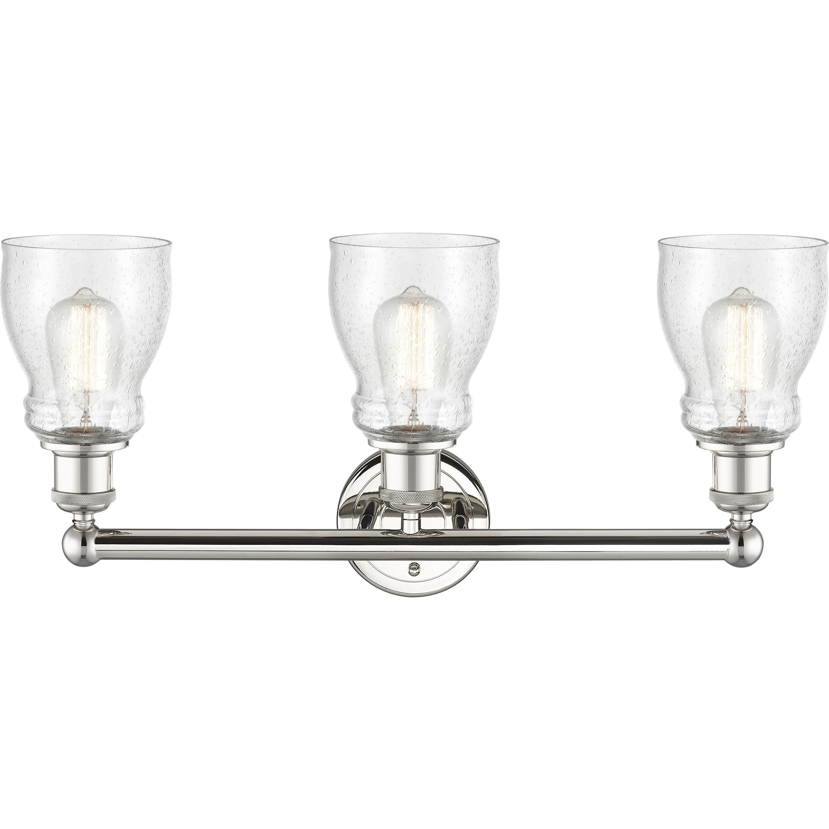 Ellery 3 Light 22.75 inch Polished Nickel Bath Vanity Light Wall Light in Seedy