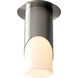 Ellipse 1 Light 5.88 inch Satin Nickel Flush Mount Ceiling Light