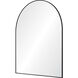 Lamia 50 X 40 inch Matte Black and Clear Mirror