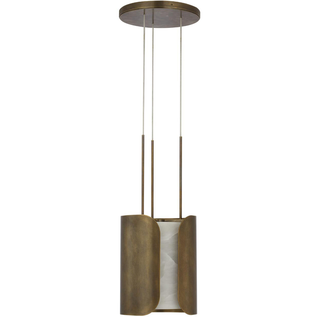 Anne-Marie Barton Armise LED 11 inch Mottled Brass Pendant Ceiling Light