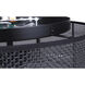 Bellamy 3 Light 16.25 inch Black Flush Mount Ceiling Light in Black Faux Rattan