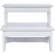 Melrose White Ottoman or Stool