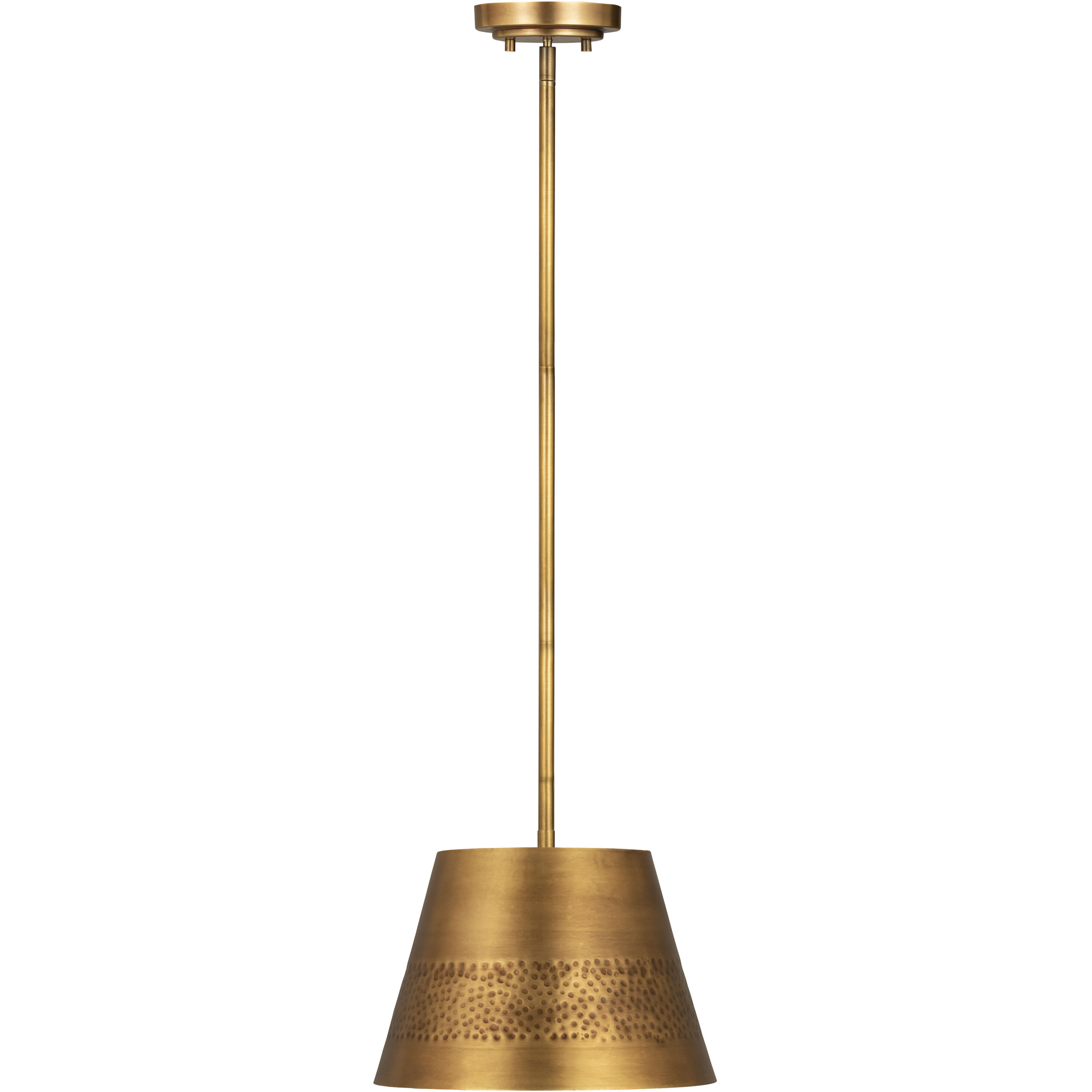 Maddox 1 Light 12 inch Rubbed Brass Pendant Ceiling Light