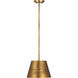 Maddox 1 Light 12 inch Rubbed Brass Pendant Ceiling Light