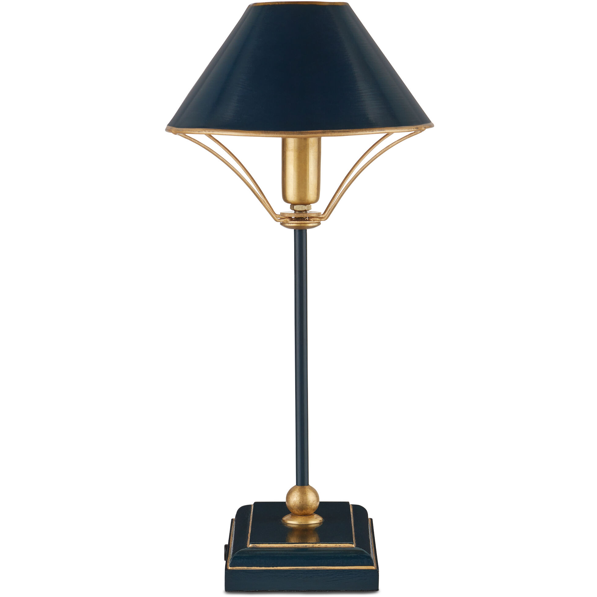 Daphne 16.5 inch 60 watt Navy/Gold Table Lamp Portable Light