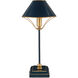 Daphne 16.5 inch 60 watt Navy/Gold Table Lamp Portable Light