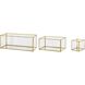 Anita 5 inch Clear/Gold Box
