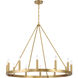 Dutton 12 Light 42.5 inch Signature Brass Chandelier Ceiling Light