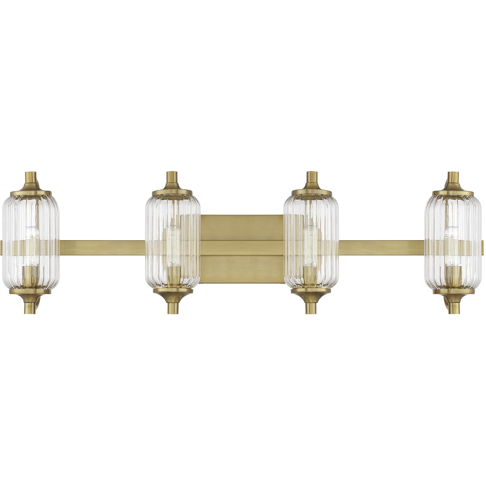Holton 4 Light 32 inch Warm Brass Bathroom Vanity Light Wall Light
