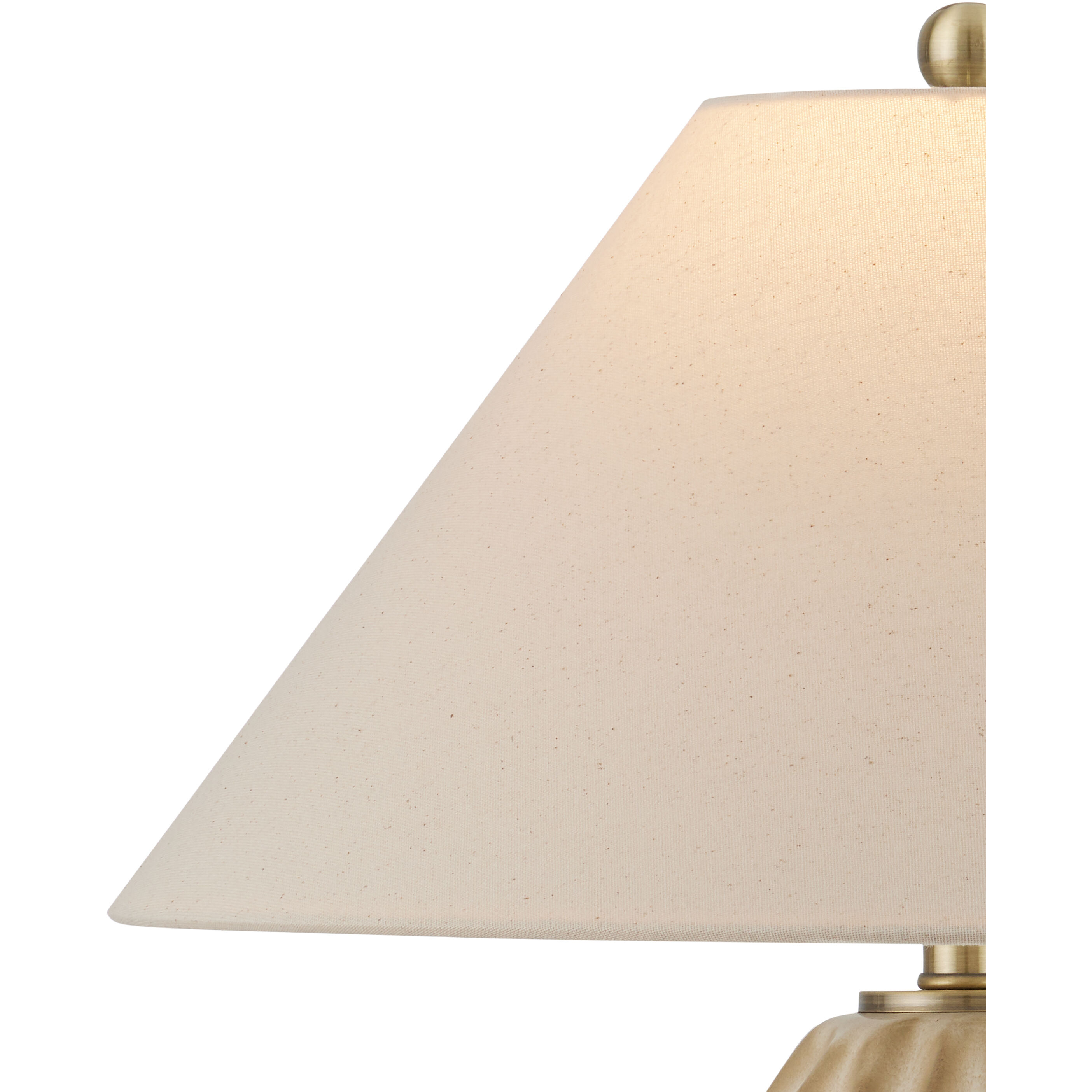 Edgemoor 23.25 inch 60 watt Beige/Dark Brown/Light Antique Brass Table Lamp Portable Light