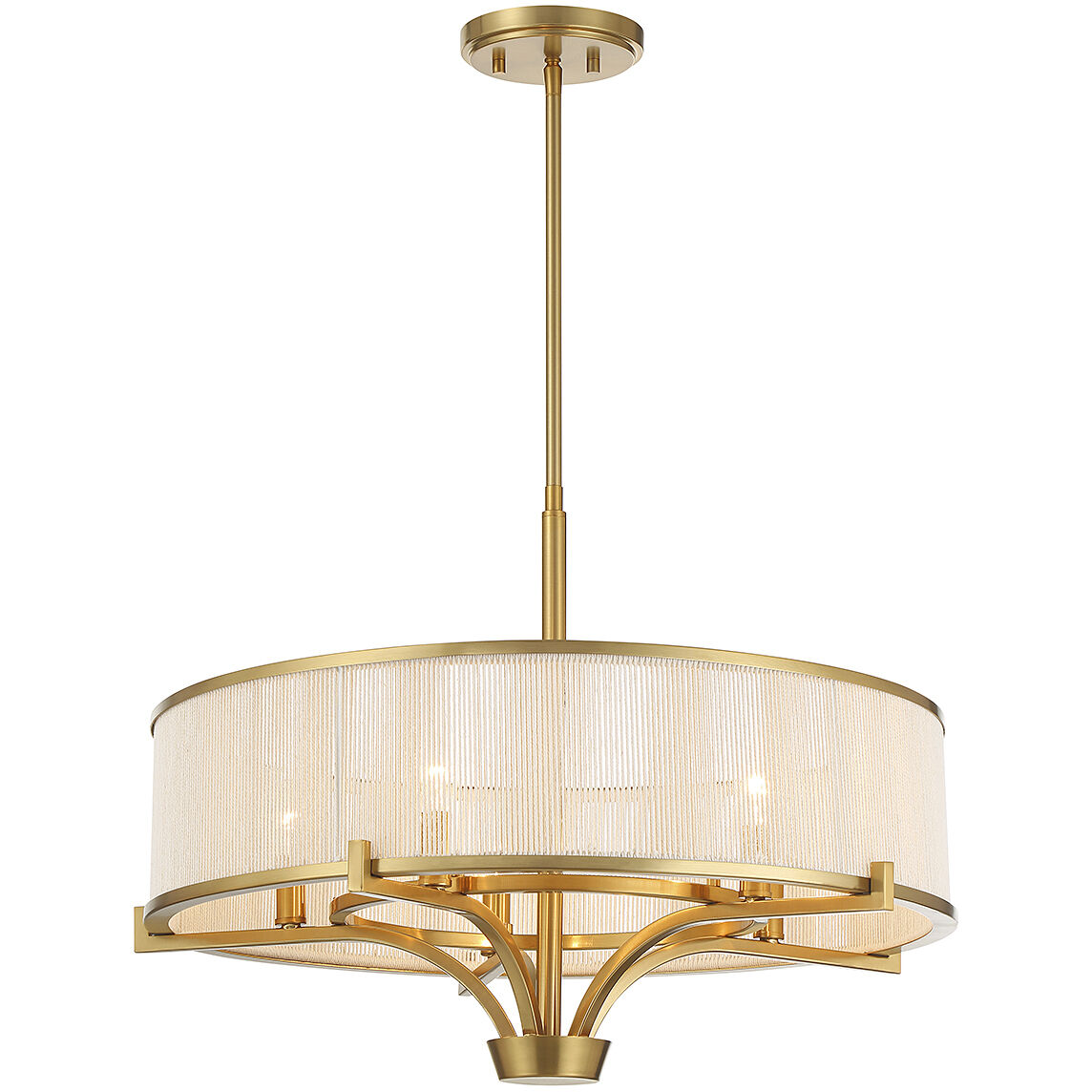 Wynwood 5 Light 24 inch Warm Brass Chandelier Ceiling Light
