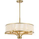 Wynwood 5 Light 24 inch Warm Brass Chandelier Ceiling Light