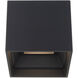 Downtown LED 5 inch Black Flush Mount Ceiling Light in 3500K, dweLED