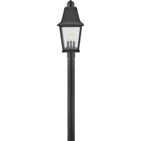 Heritage Kingston LED 23 inch Black Outdoor Post Mount Lantern