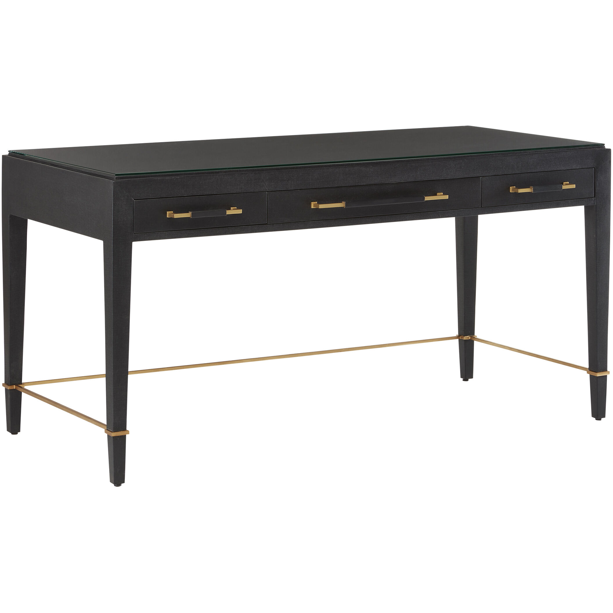 Black desk hot sale 60 inch