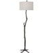 Spruce 69 inch 150.00 watt Rustic Black and Silver Undertones Floor Lamp Portable Light