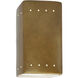 Ambiance LED 5.25 inch Antique Gold Wall Sconce Wall Light