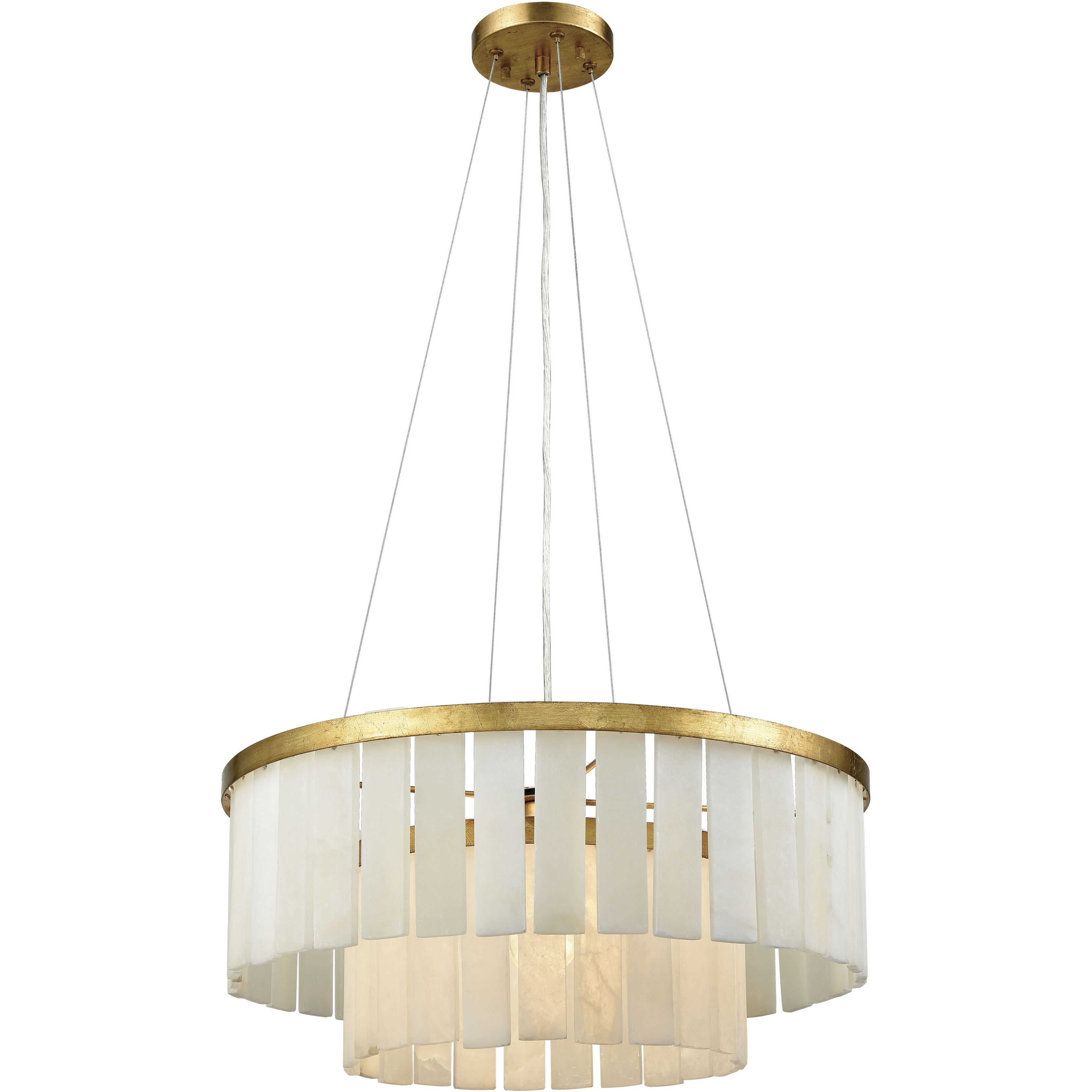 Orchestra 1 Light 20 inch Gold Leaf Chandelier Ceiling Light