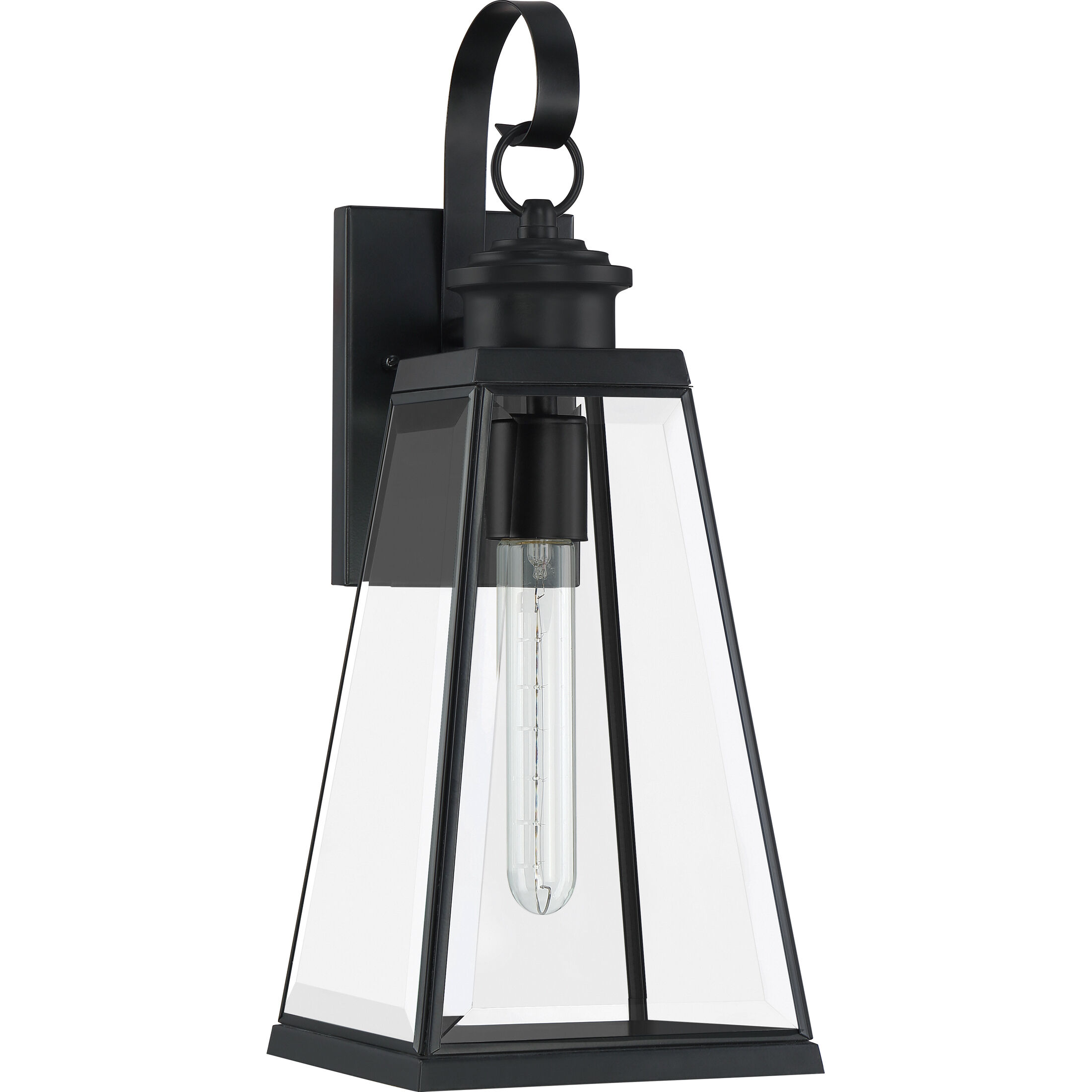 Paxton 1 Light 18 inch Matte Black Outdoor Wall Lantern