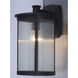 Terrace 1 Light 11 inch Bronze Outdoor Wall Sconce in Clear