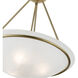 Newburgh 3 Light 20 inch Antique Brass Pendant Chandelier Ceiling Light