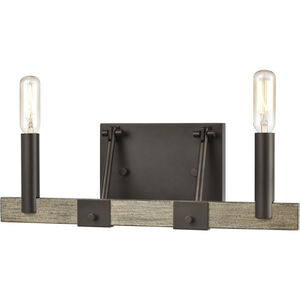 Transitions 2 Light 14 inch Oil Rubbed Bronze with Aspen Vanity Light Wall Light