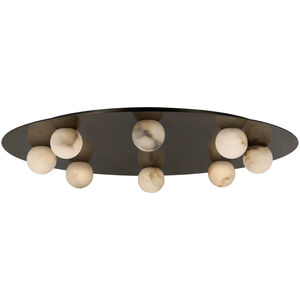 Kelly Wearstler Pertica LED 30 inch Mirrored Bronze Flush Mount Ceiling Light