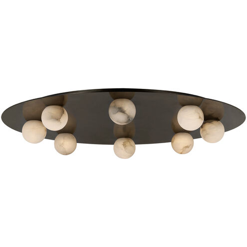 Kelly Wearstler Pertica LED 30 inch Mirrored Bronze Flush Mount Ceiling Light