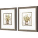 Florals Green and Brown and Rust and Gray Framed Art, Propac