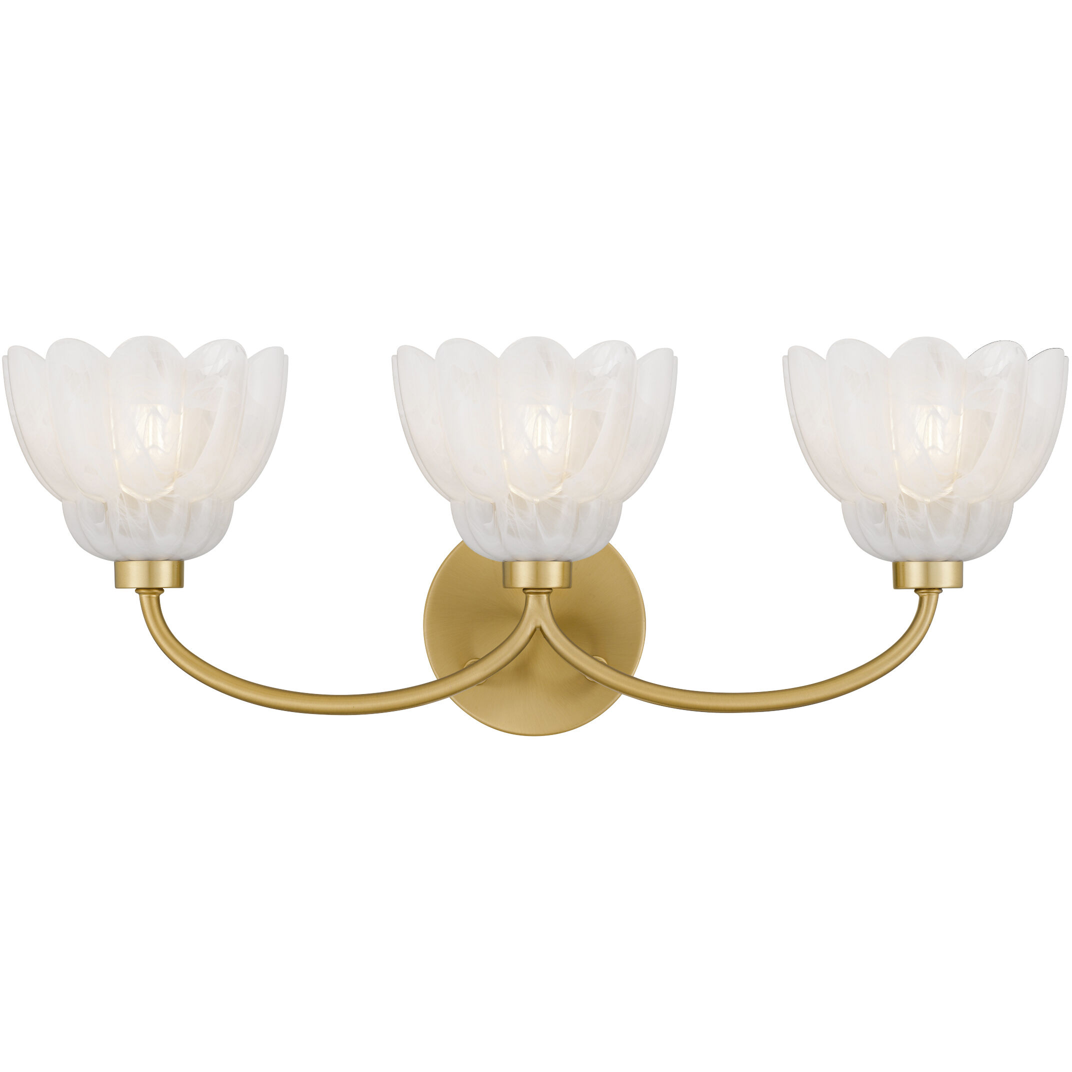 Whitecap Vanity Light Wall Light in Brushed Gold