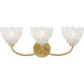 Whitecap Vanity Light Wall Light in Brushed Gold