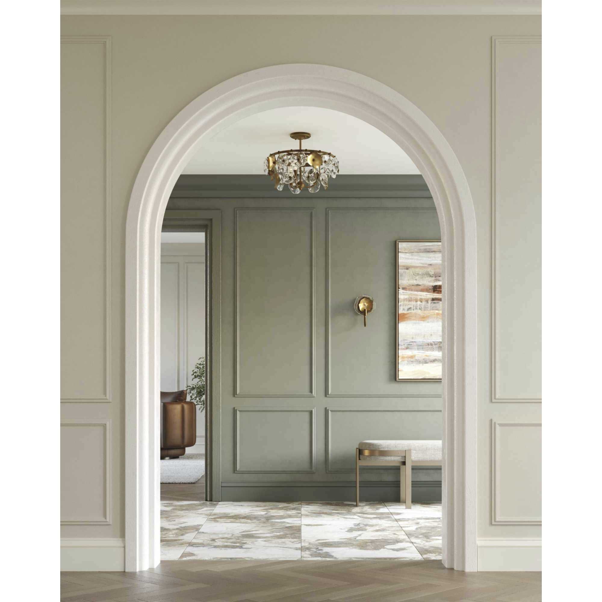 Loretta 3 Light 18 inch Gold Ombre Pendant Ceiling Light, Design Series