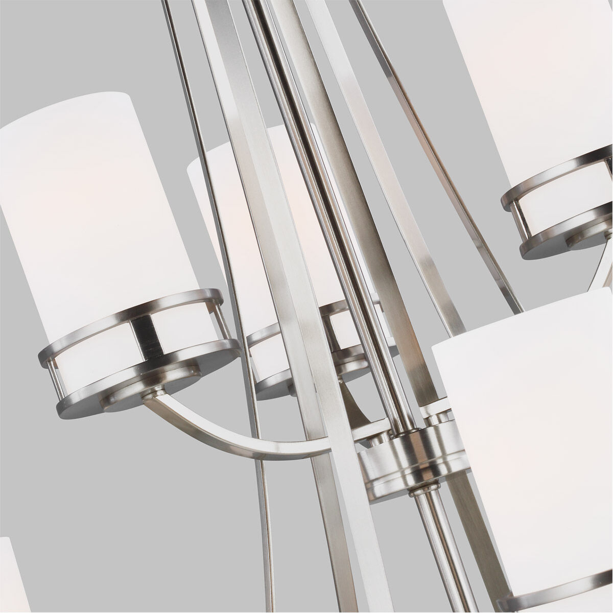 Robie 12 Light 40 inch Brushed Nickel Chandelier Ceiling Light