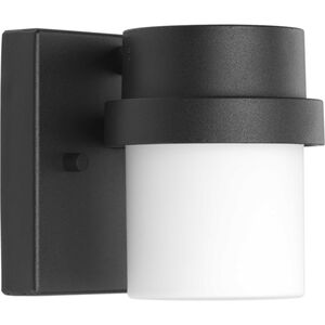 Georgia LED 5 inch Textured Black Outdoor Wall Lantern, Progress LED